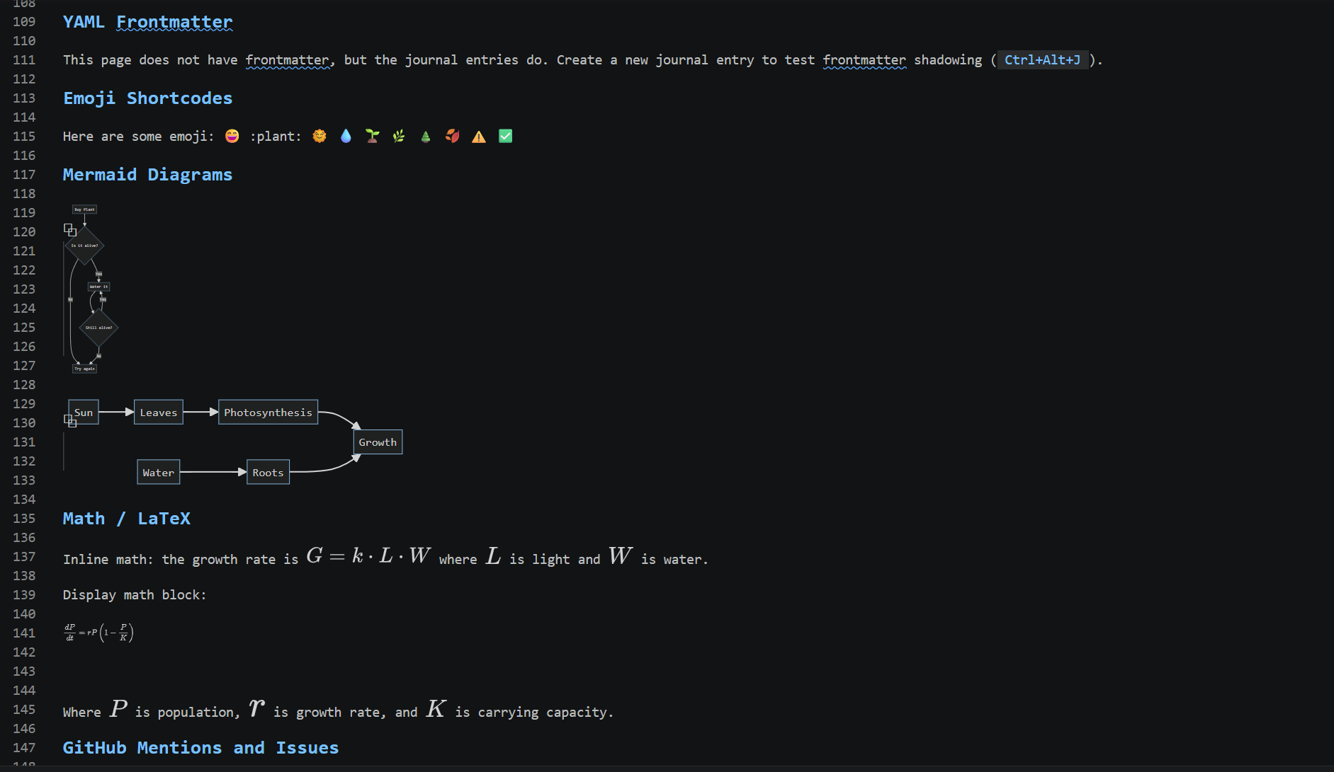 AS Notes inline markdown editor